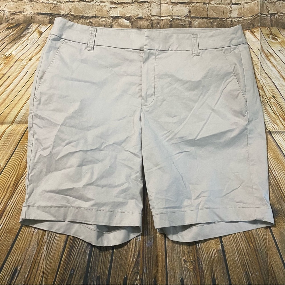 J Crew Gray Chino 9” Frankie Cotton‎ Stretch Bermuda Shorts